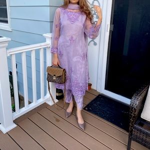 Pakistani/ Indian designer formal suit 3 piece